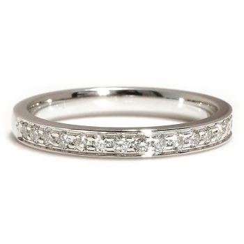18k White Gold Gift Ring with Diamonds - model FM2-2PT