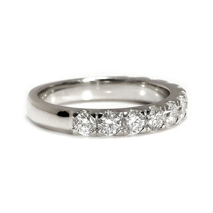 Gold- oder Platin-Geschenkring mit farblosen Diamanten – Modell FM4-7PT