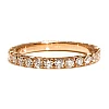 Anello Eternity in oro rosa 18k con diamanti incolori - modello FM52