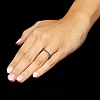 Bague cadeau en or avec diamants noirs - modèle i033