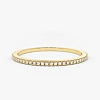 Dünner modischer i2005didi-Ring aus Gold oder Platin mit Diamanten