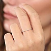 Dünner modischer i2005didi-Ring aus Gold oder Platin mit Diamanten