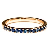 Bague cadeau en or avec saphirs - modèle i2029