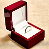 18K roségouden semi-eeuwigheidsring met zwarte diamanten - model i4680