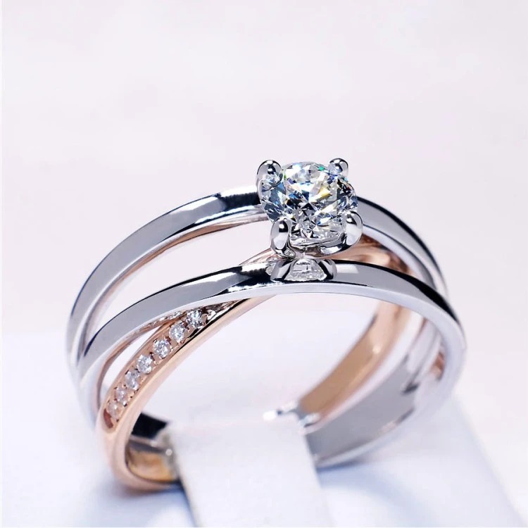 Verlobungsring i1144didi aus Gold mit Diamanten – GIA 0,30 ct – 0,40 ct