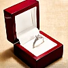 Anello di fidanzamento in oro 18k o platino con diamante principale Princess - GIA 0,30 ct o 0,40 ct - modello i1218