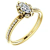 Anello di fidanzamento i121997DiDi in oro con diamanti - GIA 0,30 ct - 0,40 ct
