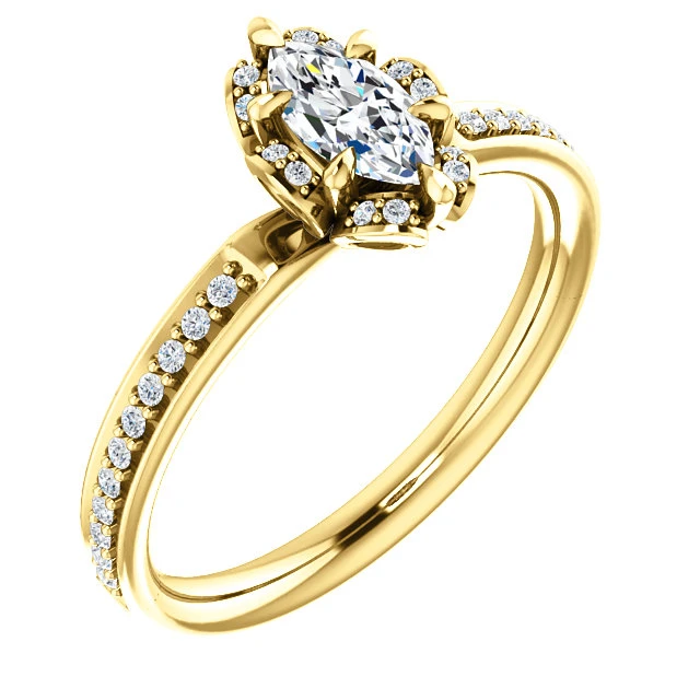 Anello di fidanzamento i121997DiDi in oro con diamanti - GIA 0,30 ct - 0,40 ct