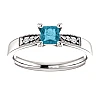 Engagement ring i122395DbDi in Gold with Blue Diamond