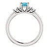 Bague de fiançailles en or avec diamant bleu et diamants - modèle i122543