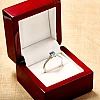 Bague cadeau en or avec diamant bleu et diamants - modèle i122604