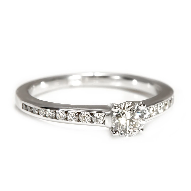 Engagement ring i122866Didi in Gold with Diamonds - GIA 0.50ct - 0.70ct