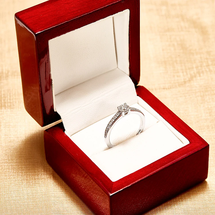 Engagement ring i122866Didi in Gold with Diamonds - GIA 0.50ct - 0.70ct