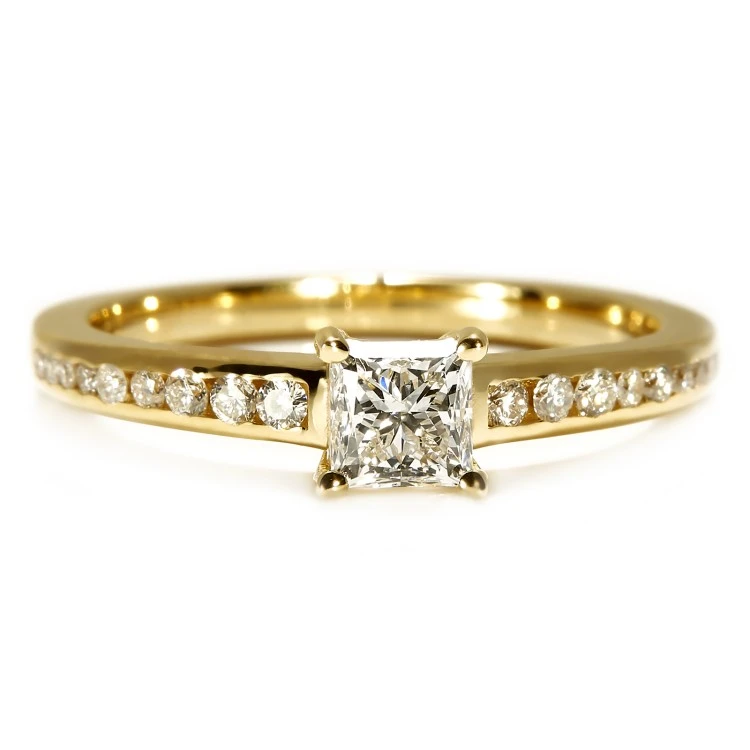 Engagement ring i122866Didi in Gold with Diamonds - GIA 0.50ct - 0.70ct