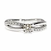 Anillo de compromiso de oro con diamante central certificado por el GIA de 0,30 o 0,40 ct y diamantes secundarios - modelo i1730