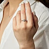 Anello di fidanzamento in oro 18 carati con diamante principale certificato GIA e diamanti secondari - modello i533