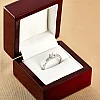 Bague de fiançailles en or avec diamants 0,10 ct - 0,25 ct - modèle i579