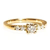 18k Gold SideStone Engagement Ring with GIA Certified Brilliant Diamond - model i579