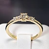 18k Gold SideStone Engagement Ring with GIA Certified Brilliant Diamond - model i579