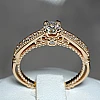 Anello di fidanzamento modello Verragio i636Didi in Oro con Diamanti - GIA 0,50ct - 0,70ct