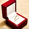 Bague de fiançailles en or avec diamants 0,20 ct - 0,25 ct - modèle i71604