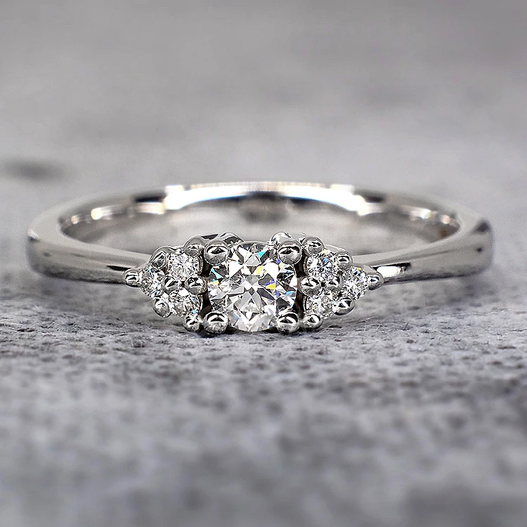 Bague de fiançailles en or avec diamants 0,10 ct - 0,25 ct - modèle i71845