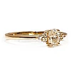 Anello di fidanzamento in oro 18 carati con diamante ovale certificato GIA - modello i71845