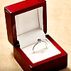 Verlovingsring in goud of platina met blauwe diamant en diamanten i1221908dbdi