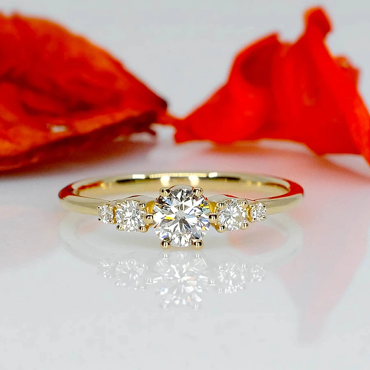 Verlobungsring i1692didi aus Gold mit Diamanten – GIA 0,30 ct – 0,40 ct