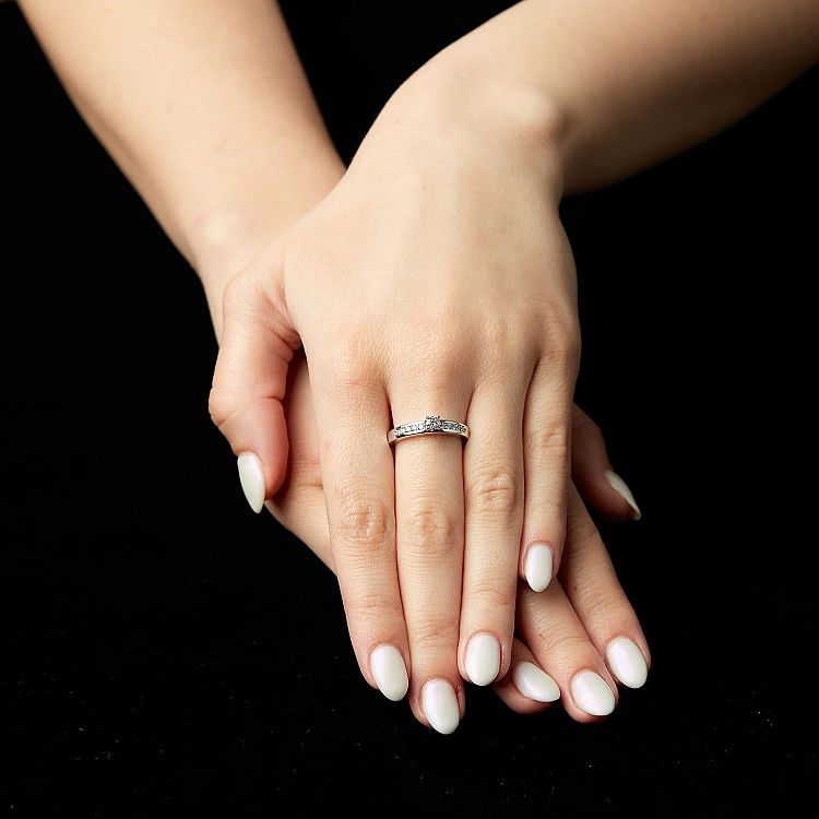 Bague de fiançailles en or et diamants 0,20 ct - 0,25 ct - modèle i2321