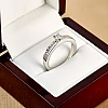 Bague de fiançailles en or et diamants 0,20 ct - 0,25 ct - modèle i2321