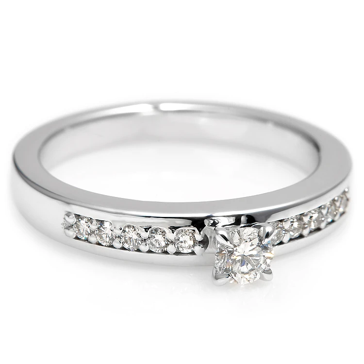 Bague de fiançailles en or et diamants 0,20 ct - 0,25 ct - modèle i2321
