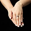 Anillo de compromiso de oro con diamante negro princesa y diamantes - modelo i2621
