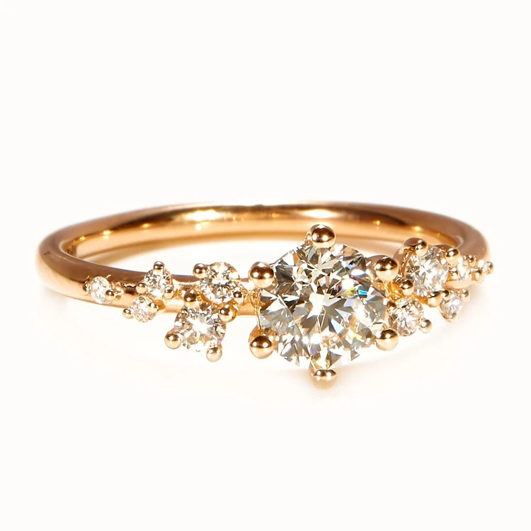 Gold Engagement Ring with GIA Certified Diamond 1.00ct - model i3122