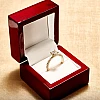 Gold Engagement Ring with GIA Certified Princess Diamond - model i4041