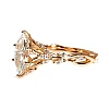 Gold Engagement Ring with Marquise Lab Grown Diamond IGI Certified - i4752