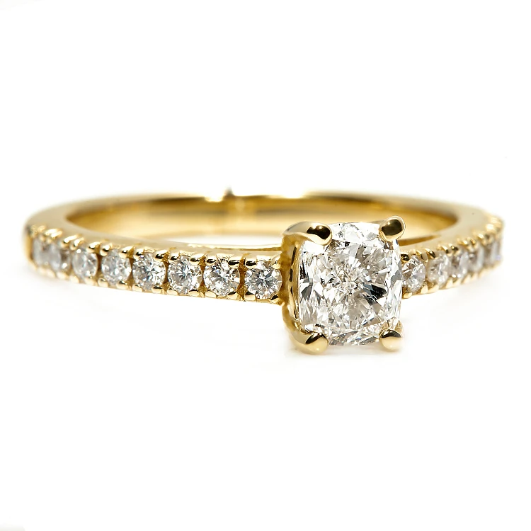 Verlobungsring i645dchdi Modell Tiffany Novo in Gold mit Diamanten – GIA 0,50 ct – 0,70 ct