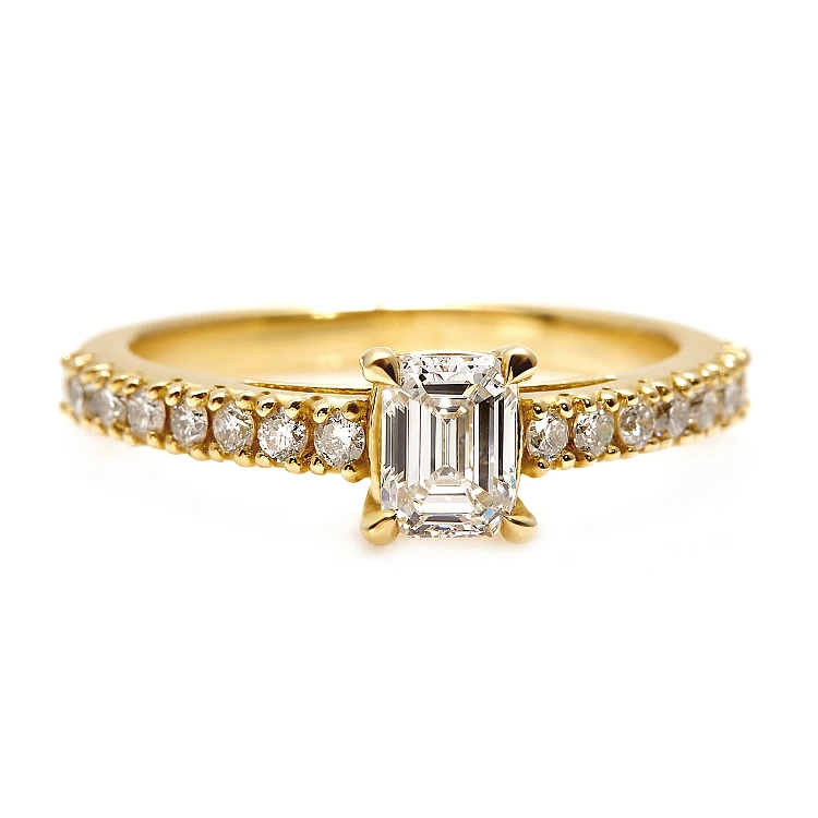 Verlobungsring i645dchdi Modell Tiffany Novo in Gold mit Diamanten – GIA 0,50 ct – 0,70 ct