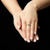 Bague de fiançailles en or avec diamant bleu et diamants - modèle i2748