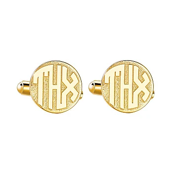Buttons bt1965 Personalisieren Sie das Monogramm in Gold oder Platin
