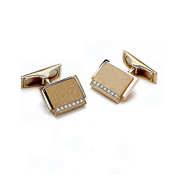 Gold Buttons with Natural Diamonds - model bt301