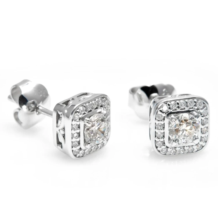 Ohrringe c122240 in Gold oder Platin mit Diamanten