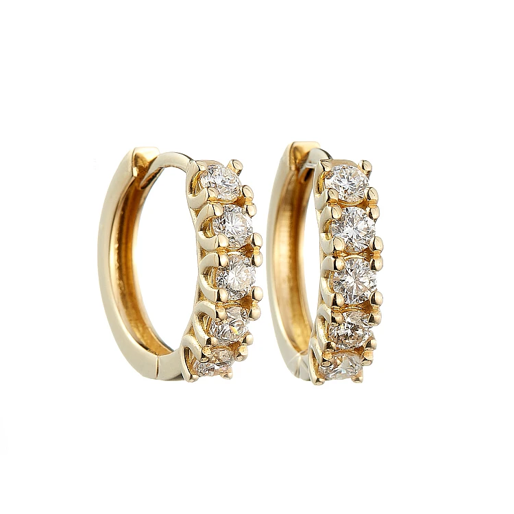 Ohrringe c122808 in Gold oder Platin mit Diamanten