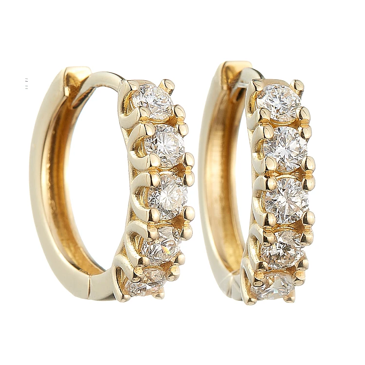 Ohrringe c122808 in Gold oder Platin mit Diamanten