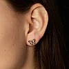 Schmetterlingsohrringe um 1941 in Gold oder Platin mit Diamanten