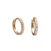 Gouden Creoolse oorbellen met diamanten c1951Didi