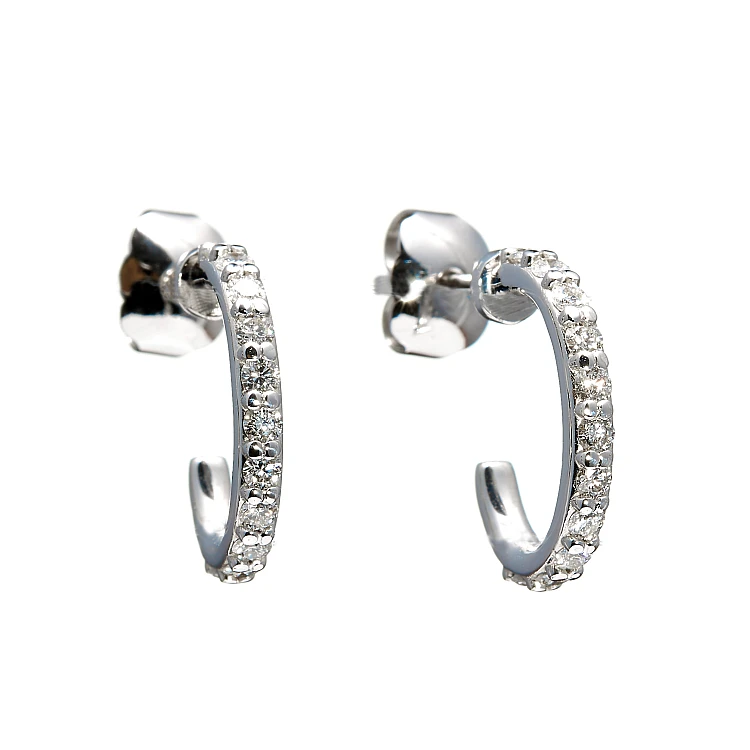 Oorbellen c1971 in goud of platina met diamanten