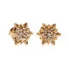 Boucles doreilles en forme de flocon de neige de La Reine des Neiges avec Elsa en or et diamants - modèle c2117