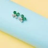 Boucles doreilles en or avec émeraudes et diamants Para certifiées GIA - modèle c2752