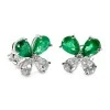 Boucles doreilles en or avec émeraudes et diamants Para certifiées GIA - modèle c2752